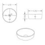 Round Countertop Basin 415mm - Arabella