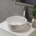 Gloss White Round Countertop Basin 388mm - Alaska