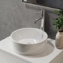 Gloss White Round Countertop Basin 388mm - Alaska