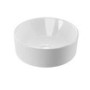 Gloss White Round Countertop Basin 388mm - Alaska