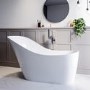 Freestanding Single Ended Slipper Bath 1520 x 715mm - Newport