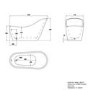 Freestanding Single Ended Slipper Bath 1520 x 715mm - Newport