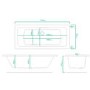 Chiltern Square Double Ended Bath - 1700 x 700mm