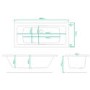 Chiltern Square Double Ended Bath - 1800 x 800mm