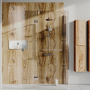 Rustic Oak PVC Shower Wall Panel - 2400 x 1000mm