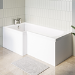 L Shape Shower Bath Left Hand 1500 x 850mm - Lomax