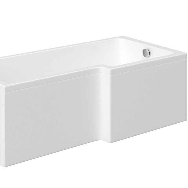 Lomax Right Hand L Shape Shower Bath - 1500 x 850mm