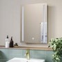 Rectangular Heated Bathroom Mirror with Lights 500 x 700mm - Capella