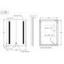 Rectangular Heated Bathroom Mirror with Lights 500 x 700mm - Capella