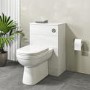 500mm White Back to Wall Toilet Unit Only - Classic