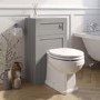 500mm Grey Back to Wall Toilet Unit Only - Baxenden