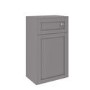 500mm Grey Back to Wall Toilet Unit Only - Baxenden