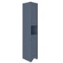 Double Door Blue Freestanding Tall Bathroom Cabinet 350 x 1884mm- Baxenden