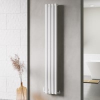 White Vertical Single Panel Radiator 1600 x 240mm - Margo