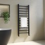 Black Towel Radiator 1200 x 500mm - Sonoran