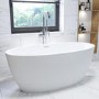 Matt White Freestanding Double Ended Bath 1500 x 720mm - Alvor