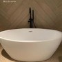 Matt White Freestanding Double Ended Bath 1500 x 720mm - Alvor