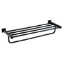 Arissa Matt Black Towel Shelf