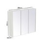 3 Door White Mirrored Bathroom Cabinet 800 x 650mm - Ashford