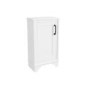 Single Door White Freestanding Storage Cabinet 450 x 800mm - Camden