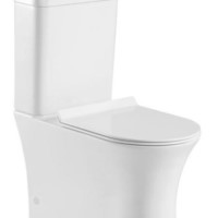 White Round Soft Close Toilet Seat with Quick Release - Indiana