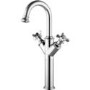 Tall Chrome Crosshead Basin Mixer Tap - Camden