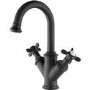 Black Crosshead Basin Mixer Tap - Camden