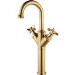 Tall Brass Crosshead Basin Mixer Tap - Camden