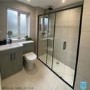 1000mm Black Sliding Shower Door 8mm Glass - Pavo