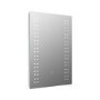 Rectangular Heated Bathroom Mirror with Lights 500 x 700mm - Leo