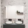 Rectangular Heated Bathroom Mirror with Lights Shaver Socket & BT Speaker 1200 x 800mm - Divine