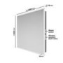 Rectangular Heated Bathroom Mirror with Lights Shaver Socket & BT Speaker 1200 x 800mm - Divine