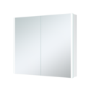 Double Door Chrome Mirrored Bathroom Cabinet with Lights and Shaver Socket 600 x 700mm - Mizar