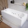 Single Ended Whirlpool Spa Bath with 6 Whirlpool Jets 1700 x 750mm - Alton