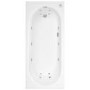 Single Ended Whirlpool Spa Bath with 14 Whirlpool Jets 1800 x 800mm - Alton