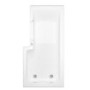 L Shape Shower Bath Left Hand with Front Panel & Bath Screen 1700 x 750mm - Yale