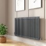 Anthracite Horizontal 2 Column Traditional Radiator 600 x 1010mm - Nambi