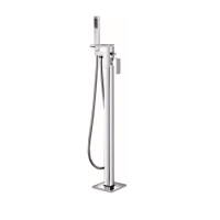 Chrome Waterfall Freestanding Bath Shower Mixer Tap - Quadra