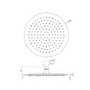 250mm Chrome Ultra Slim Round Rainfall Shower Head