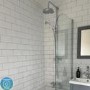 Chrome Traditional Thermostatic Mixer Shower Set with Slide Rail Kit & Hand Shower - Camden