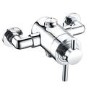 Chrome Thermostatic Mixer Shower Set With Round Slide Rail Kit - Volta