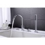 Chrome Bath Shower Mixer Tap - 4 tap hole - Arissa