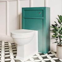 500mm Green Back to Wall Toilet Unit Only - Avebury