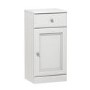 Single Door White Freestanding Storage Cabinet 400 x 818mm - Westbury