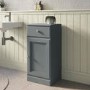 Single Door Dark Grey Freestanding Storage Cabinet 400 x 818mm - Westbury