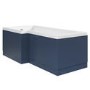 1700mm Blue L Shape Bath Front Panel - Ashford