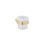 Arissa Brushed Brass Tumbler holder & cup