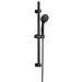 Black Round Adjustable Height Slide Rail Kit with Hand Shower - Arissa