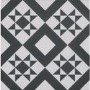 Black Modern Patterned Floor Tile 330 x 330mm - Mayfair