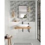 Grey Split Face Décor Wall Tile 250 x 400mm - Zento